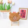 Bolsa de Monedas Peluche Colgante Corazón Ojo Boca Grande Pez Feo Llavero Auriculares Lápiz Labial Bolsa de Almacenamiento Puesto