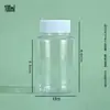 Venda Direta da Fábrica Frascos Pequenos de Remédio 30ml Marrom Transparente Frascos de Boca Larga Frascos de Plástico PET Bloqueadores de Luz Frascos para Embalagem de Amostras de Alimentos