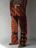 Moda 2024 Primavera e Outono Nova Estação Independente Mais Vendida Série Bandeira Nacional Tamanho Grande Solto Casual Calças Compridas Masculinas