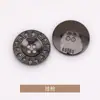 Botones cóncavos de cuatro agujeros pequeños estilo Chanel con diseño de sol, botones de metal para ropa, gabardinas, chaquetas, suéteres y prendas de punto