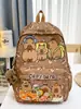 Mochila Escolar Kapibala Mochila de Gran Capacidad para Estudiantes de Secundaria y Primaria Mujeres Capibara Lindo Dibujo Animado Mochila Casual