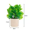 Planta Artificial Folha de Monstera Nórdica Planta Decorativa Pequena em Vaso para Escritório, Sala de Estar, Mesa de Trabalho, Orquídea Bonsai de Interior, Biomimética