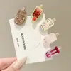 Lindos Pasadores Pequeños de Helado para Niñas, Pinzas para Flequillo Lateral, Pinzas Pequeñas de Pato para la Frente, Accesorios para el Cabello, Pasadores