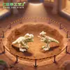 Fósil de Dinosaurio Tyrannosaurus Rex Miniatura en un Terrario: Decoración Creativa DIY, Adorno Colgante y Figura Pequeña de Escritorio