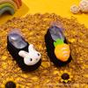 Meias de Chão para Nariz Lebei Outono e Inverno Infantil Acolchoadas com Lã Sapatinhos para Bebê e Criança Pequena Meias para Bebê Antiderrapantes Sola Macia Cobertura de Sapato para Educação Infantil