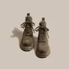 Botas Martin para Mujer 2023 Nuevas Retro Fijación Botas Vaqueras Occidentales Suela Gruesa Elevadas Explosivas Con Cordones Botines Tobilleros Modernos