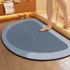 Tapete Absorvente de Lama de Diatomáceas Simples e Novo para Travessia de Fronteira Banheiro Porta de Banheiro Antiderrapante Secagem Rápida Tapete para Pés Tapete de Entrada Pronto para Venda