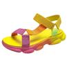 Comercio Exterior Transfronterizo 2026 Verano Nuevo Estilo Chanclas Planas para Exteriores Talla Grande Sandalias Romanas de Velcro para Mujer