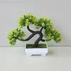 Vaso de Flores Artificiais Plantas Verdes em Vasos Mini Plantas de Simulação Pequenas Plantas Verdes em Vasos Exibição Sala de Estar Interior Decoração Bonsai Ornamentos de Flores