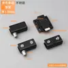 Puerta de Gabinete de Vidrio Clip Superior e Inferior de Acero Inoxidable Eje de Puerta de Gabinete de Vino Bisagra Superior e Inferior de Vidrio Sin Apertura Eje Pequeño Venta al por Mayor