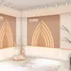 Tela de pared 3D moderna de lujo ligero de alta calidad, papel tapiz color Morandi, fondo para salón de belleza, ropa de belleza, estudio de transmisión en vivo