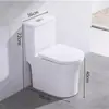 Oferta Especial Inodoro Doméstico de Descarga Tipo Sifón 10.0 Diámetro Grande Antisalpicaduras Pequeño Doméstico Ahorrador de Agua Desodorante Inodoro Sin