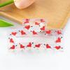 Día de San Valentín Rojo Rectangular Estampado Corazón Pequeño Alas Letras Diciembre Producto Nuevo Pvc 8cm Pinza
