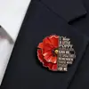 Broche de Liga de Metal Novo Criativo Transfronteiriço Flor Comemorativa Batalha Insígnia Interativa Pin Acessórios de Estilo Metálico Europeu e Americano