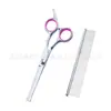 Tesouras para Tosquia de Animais de Estimação, Tesouras Integradas de Aço Integral para Aparar Pelos de Cachorro, Tesouras Domésticas de Dentes Planos, Tesouras Curvas, Suprimentos Exclusivamente para Vendas Transfronteiriças