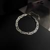 Pulseira de corrente simples retrô de ponta tipo escama de cobra feminina verão ins design de nicho pulseira estilo frio pulseira de menina