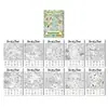 Nuevo producto transfronterizo: 10 hojas/paquete papel de búsqueda y colorear con tema de selva tropical, divertido papel de dibujo educativo tipo doodle dibujado a mano