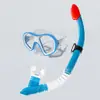 Gafas de Buceo para Adultos Lente de Cristal Templado Gafas de Natación Máscara Impermeable para Snorkel Equipo de Set de Snorkel Semi-Seco