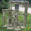 Moldura de Foto Estilo Europeu Retrô Moldura de Adereço para Cena de Casamento Moldura de Decoração de Casamento de Plástico Moldura para Foto de Vestido de Noiva Ornamento