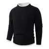 Suéter Gola Alta Meia Masculino Transfronteiriço 2026 Inverno Novo Moda Masculina Europeia e Americana Suéter de Tricô Pulôver Tendência