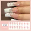 Dicas de Unhas com Pedras de Diamante Mais Vendidas no Tiktok, Arte de Unhas, Adesivos de Unhas Postiças, Unhas Longas Usáveis Feitas à Mão de Alta Qualidade Atacado
