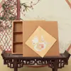 Caja de Pasteles de Luna del Festival de Medio Otoño 9 Yema de Huevo Crujiente Turrón Galleta Nieve Mei Niang Empaquetador Caja Regalo Día del Maestro