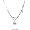 Collar inspirador moda masculina acero de titanio marca de moda hombres lujo ligero diseño de nicho ins colgante simple alto sentido para hombres