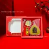 Nuevo Colgante de Oro Buda Año de Nacimiento Hoja de Bodhi Doce Guardianes del Zodiaco Oro Puro 999 Pegatina para Teléfono Souvenir Venta al por Mayor