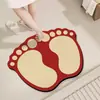 Alfombrilla de baño de tierra de diatomeas Footprint, alfombrilla de baño, alfombrilla absorbente y antideslizante para la entrada del inodoro, duradera y fácil de limpiar