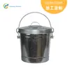 Bote de Basura Metálico Pequeño Personalizado, Cubo de Almacenamiento de Hierro Galvanizado con Tapa, Cubo de Almacenamiento de Hierro con Asa