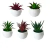 Mini plantas suculentas artificiales de maceta transfronterizas para decoración del hogar, plantas falsas, bonsáis pequeños, adornos de plantas verdes de escritorio para oficina y restaurante