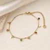Pulseiras Geométricas de Aço Titânio com Zircônia Colorida em Múltiplos Estilos para Mulheres, Banhadas a Ouro 18K, Não Desbotam, Joias Modernas e Versáteis