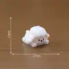 Figuritas de caniche en miniatura, adorables, para paisajes en miniatura, decoraciones DIY para casas de muñecas y pequeños adornos