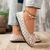 Zapatos planos para mujer con punta cuadrada y lazo, zapatos Lolita, zapatos para mujer de talla grande de comercio exterior al por mayor, calzado de exterior estilo hada