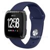 Para Correa Fitbit Versa 1/2 Generación Oficial Transpirable Pulsera Color Sólido Hebilla de Uña Correa de Silicona