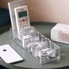 Caja de Almacenamiento de Cables de Datos de Escritorio de 8 Compartimentos Pequeña en Stock, Caja Organizadora de Cables de Cargador de Auriculares, Caja de Almacenamiento de Control Remoto por Compartimentos