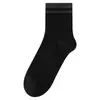 Calcetines Deportivos Gruesos de Algodón Puro para Hombre, de Caña Media, con Bloques de Color, Calcetines Largos de Algodón Puro para Hombre para Otoño e Invierno, Absorbentes de Sudor y Resistentes al Olor