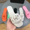 Novedad Verano 2025 Moda Casual Tendencia Antideslizante Planas Color Caramelo Chanclas de Playa para Exteriores para Mujer