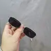 Óculos de Sol Quadrados Pequenos de Metal Estilo Coreano Óculos de Sol Retrô Óculos de Sol da Moda Tendência para Homens e Mulheres Óculos Quadrados Retrô de Celebridade da Internet
