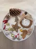 Paquete de materiales DIY hecho a mano flores mixtas plantas flores secas estilo bosque de jardín de infantes creación de anillos decoración piñas de Navidad