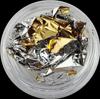 Papel de aluminio decorativo roto de 24 colores opcional de Amazon, papel de aluminio dorado, papel de aluminio plateado, papel de aluminio dorado de imitación para uñas, manualidades de bricolaje con epoxi, papel de aluminio dorado