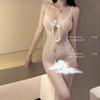Lingerie Paixão Flertando conjunto Sexo Sexo Sexo Sexy Roupa Peça Única Feminina Abertura Transparente Tentação Vazado Sexy