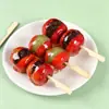 Brochetas de Bambú para Tanghulu Brochetas Desechables Especiales para Frutas Puesto de Celebridad de Internet Brochetas de Bambú para Hot Pot Estilo Kanto 12/15c