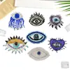Serie Ojo de Perlas Bordado de Perlas Ojo del Diablo Parche Aplicación para Zapatos, Sombreros, Accesorios, Accesorios de Ropa, Parche Aplicación