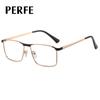 95888 estación independiente venta caliente metal armazón de gafas moda caja luz azul anti espejo óptico fabricantes stock hombres negocios