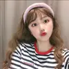 Tiara de Cabelo Mao Outono e Inverno Cor Doce Tiara de Cabelo de Pelúcia Cabelo de Vison Sintético Coreia Nova ins Celebridade da Internet Moda Acessórios de Cabelo