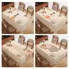 Mantel Estilo Chino Nuevo, Impermeable, Resistente al Aceite, No Lavable, Nuevo Modelo 2026, Lujo Ligero, Sensación de Alta Gama, Mantel Protector para Mesa de Café de Sala de Estar