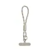 Lanyard Tejido Corto de Moda para Teléfono Móvil Anillo de Doble Propósito Multifuncional Correa de Muñeca Cuerda de Poliéster Fuerte Anti-Pérdida Accesorios