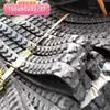 Orugas de goma engrosadas y resistentes al desgaste para miniexcavadoras y retroexcavadoras - eslabones de oruga de repuesto, 150/180 de ancho.