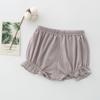 Shorts Florales para Bebé Niña, Estilo Delgado para Ropa Exterior, Pantalones de Pierna Ancha, Shorts de Encaje para Bebé Niña, Pantalones tipo Pan para Bebé para Usar en Capas